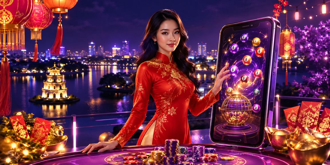 Người dùng trải nghiệm đặt cược trực tuyến tại Hà Nội với trang phục áo dài